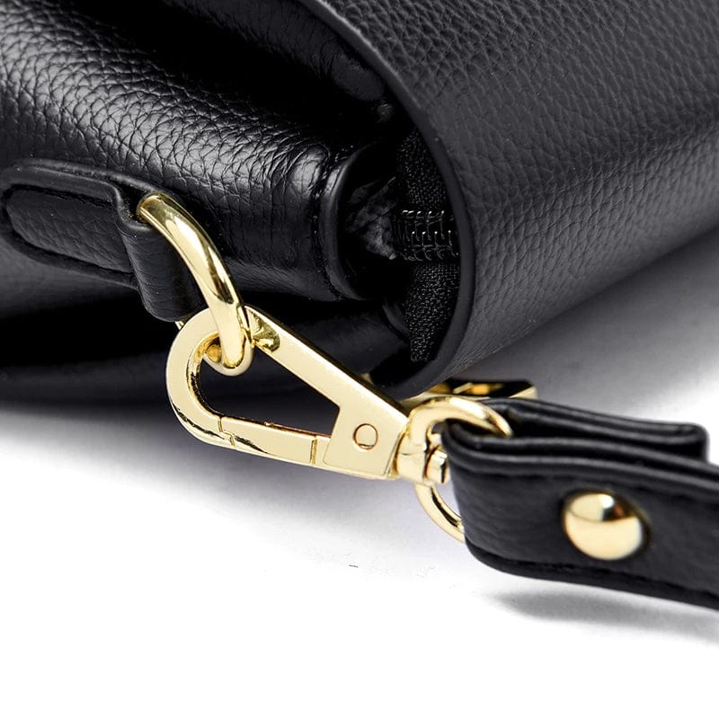 Sac besace femme en similicuir à pompons, cinq coloris