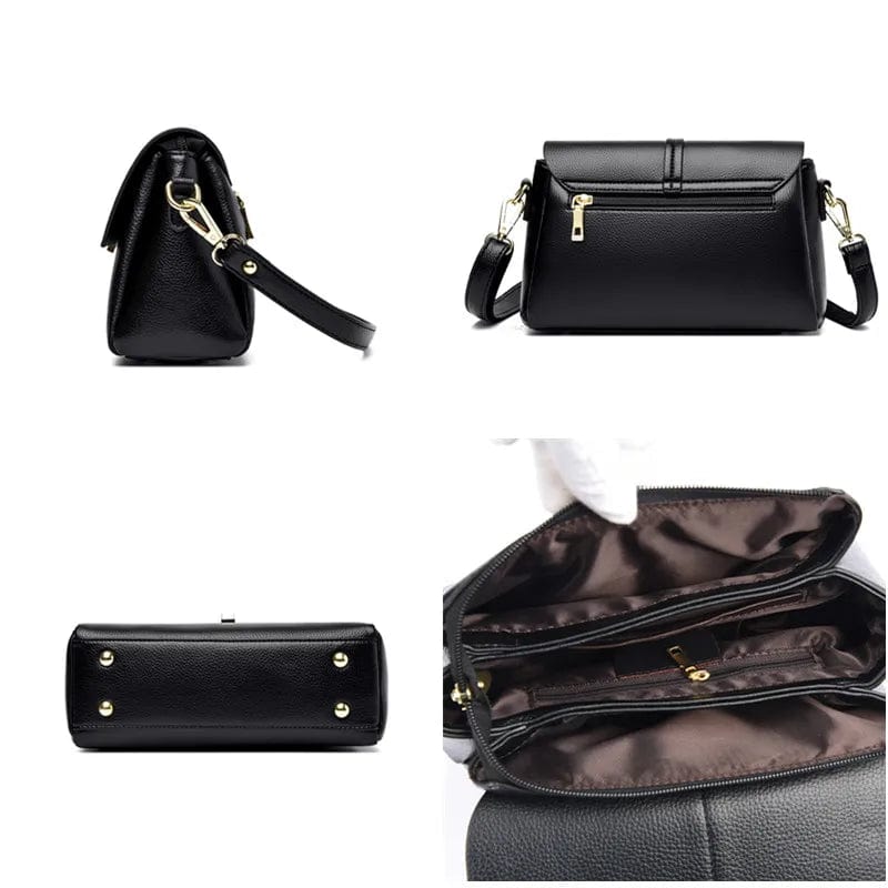 Sac besace femme en similicuir à pompons, cinq coloris