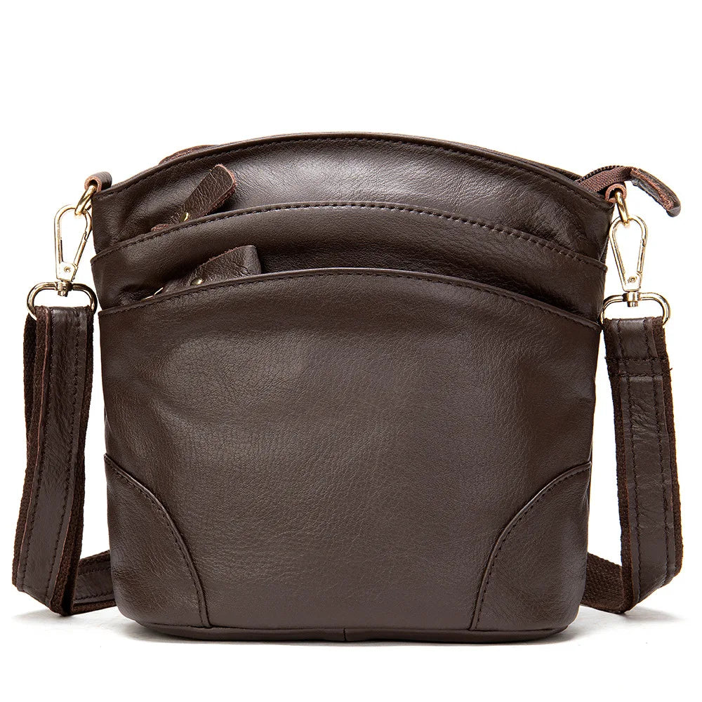Sac besace femme en similicuir, deux poches avant, six coloris