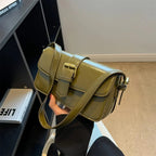 Petit sac besace femme en similicuir, bandoulière ajustable