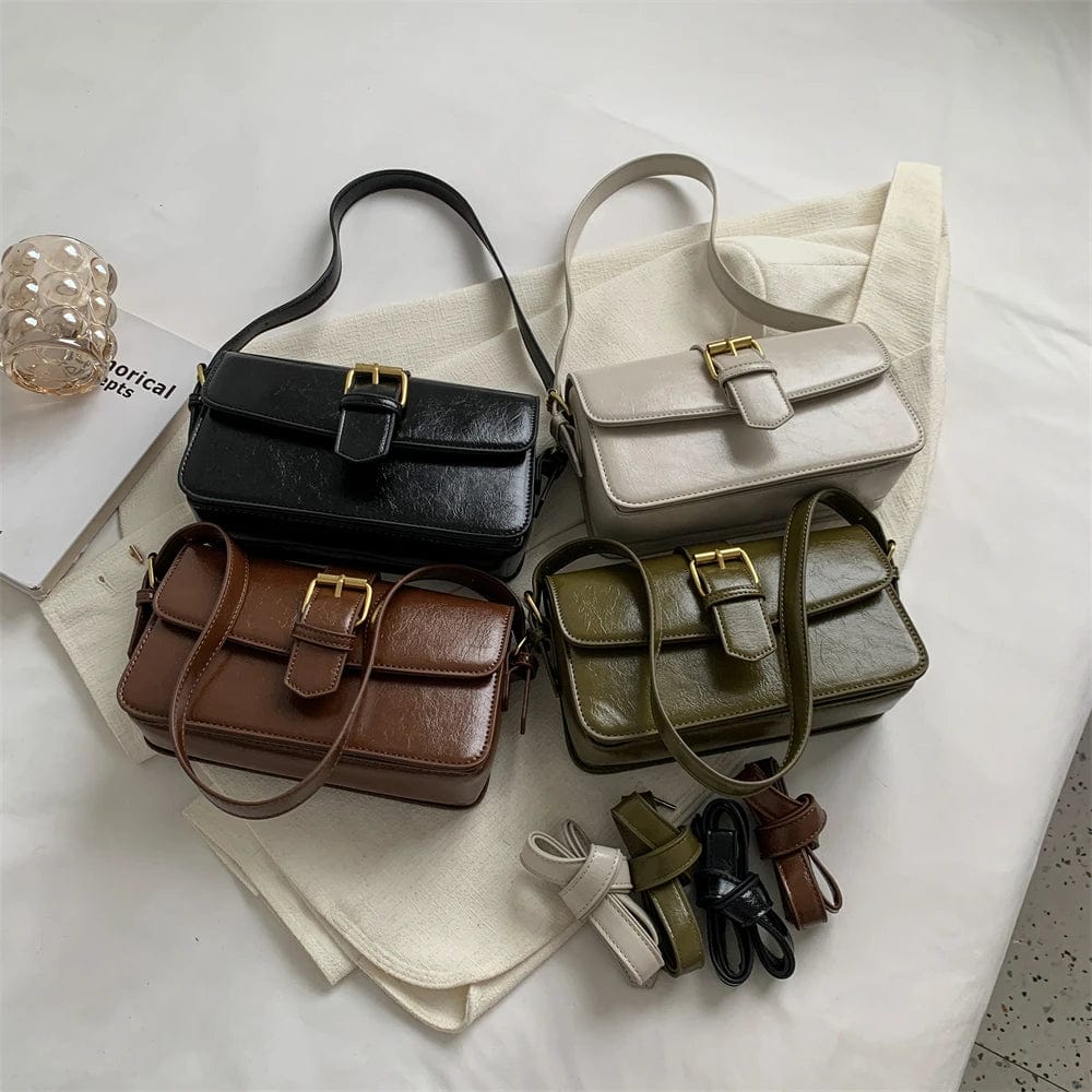 Petit sac besace femme en similicuir, bandoulière ajustable