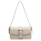 Petit sac besace femme en similicuir, bandoulière ajustable, blanc