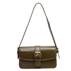 Petit sac besace femme en similicuir, bandoulière ajustable, vert