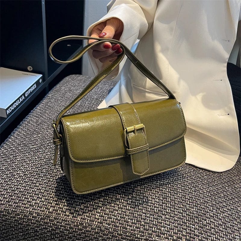 Petit sac besace femme en similicuir, bandoulière ajustable