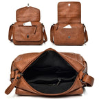 Sac besace femme en similicuir, bandoulière réglable, six coloris