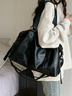 Sac cabas femme format ordinateur, bandoulière amovible