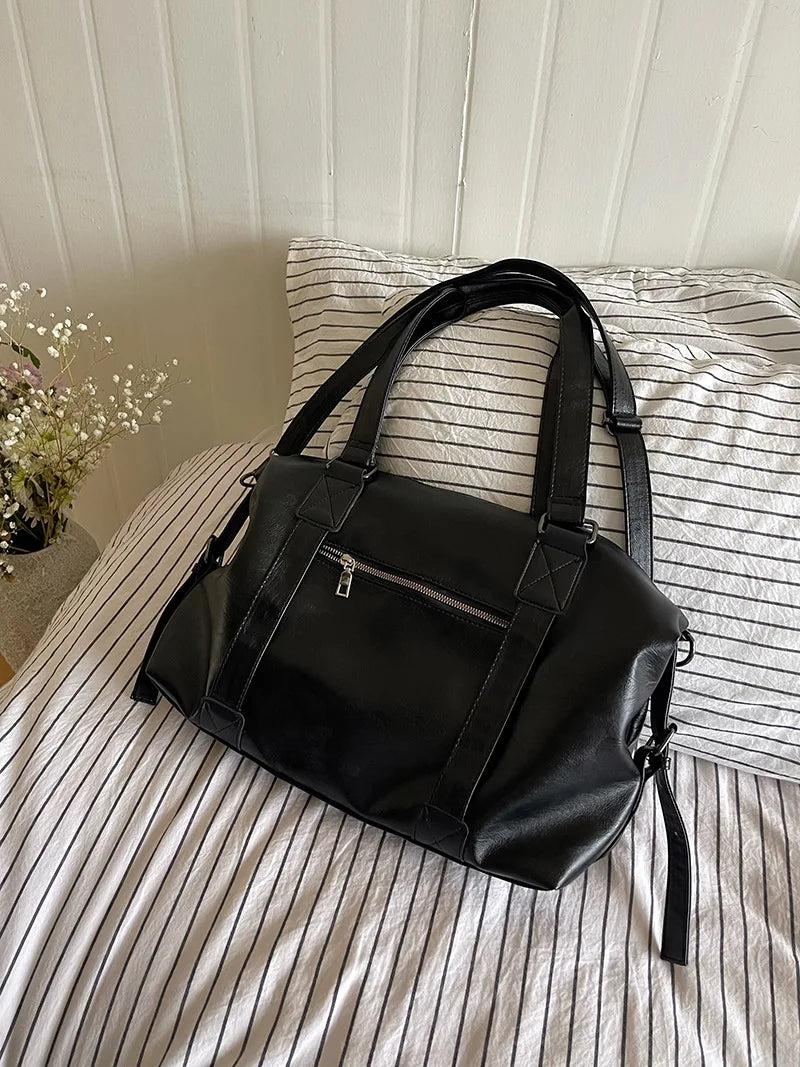 Sac cabas femme format ordinateur, bandoulière amovible