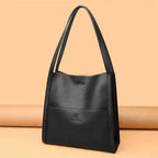 Sac cabas femme décontracté, kaki, noir ou rouge