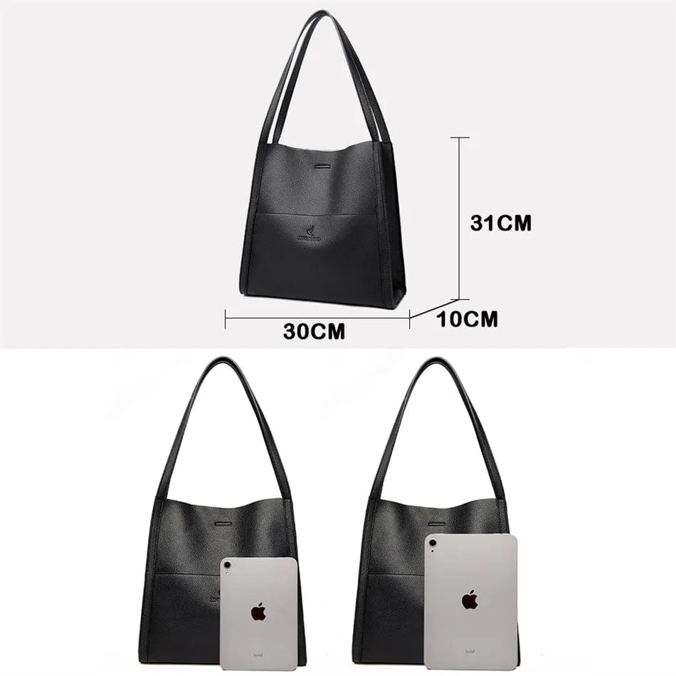 Sac cabas femme décontracté, kaki, noir ou rouge