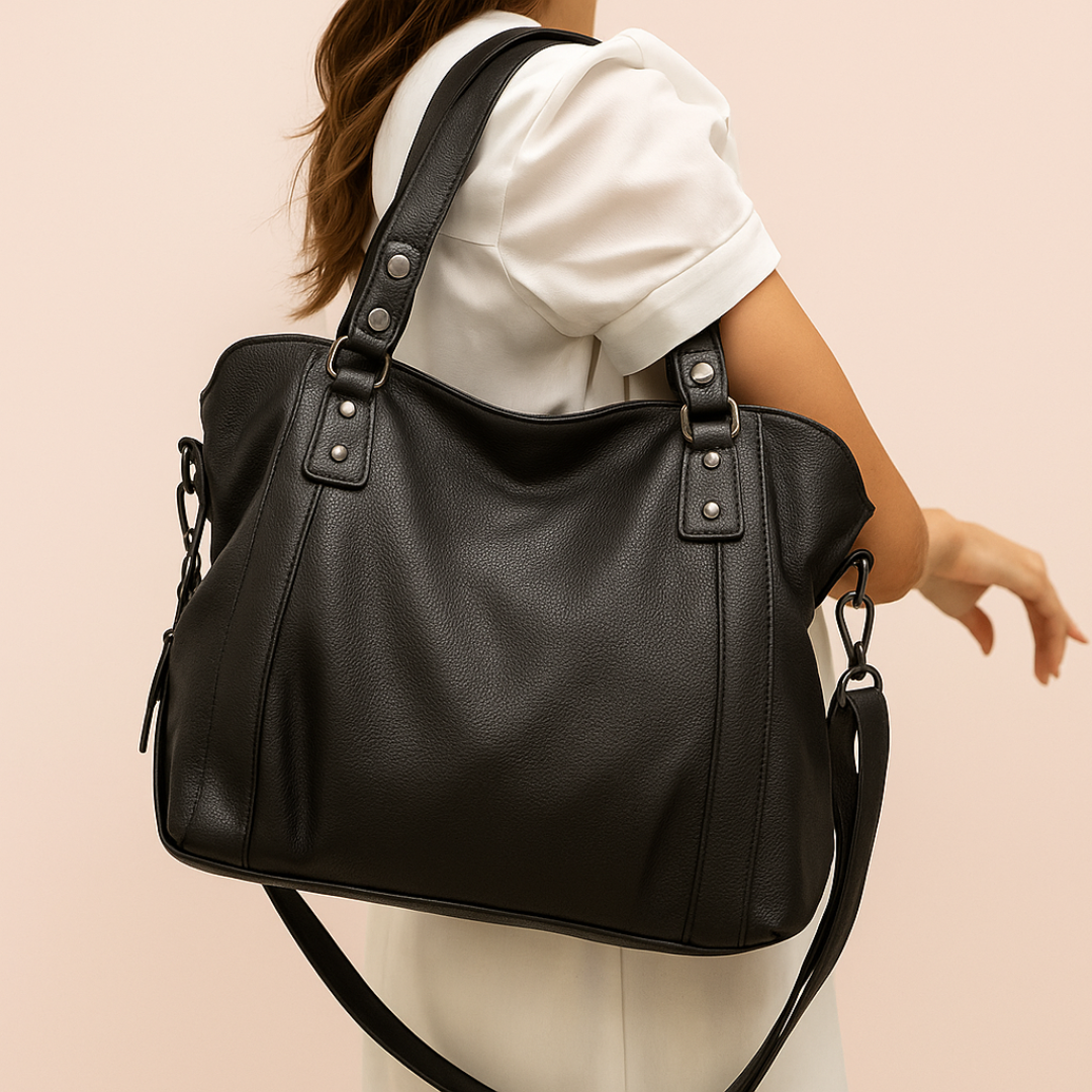 Sac cabas femme en similicuir souple, ordinateur 15,6 pouces