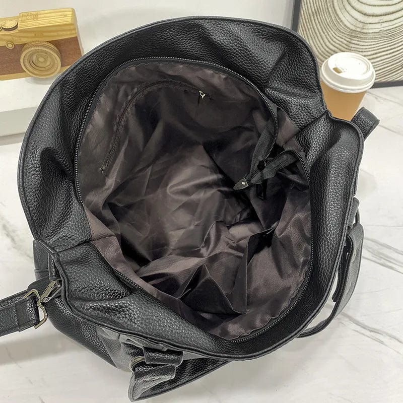Sac cabas femme en similicuir souple, ordinateur 15,6 pouces