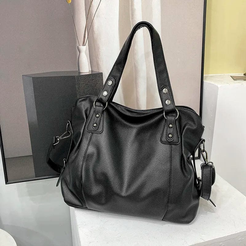 Sac cabas femme en similicuir souple, ordinateur 15,6 pouces