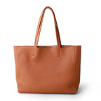 Sac cabas femme en cuir, 36 x 28 x 11 cm, cinq coloris, marron
