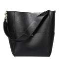 Sac cabas femme en cuir, grand format 37 x 31 cm, quatre coloris, noir
