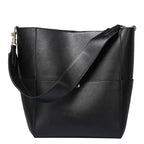 Sac cabas femme en cuir, grand format 37 x 31 cm, quatre coloris, noir