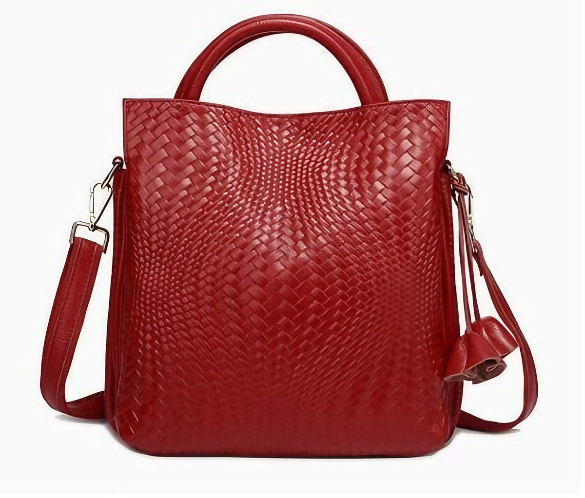 Sac cabas femme en cuir, noir, violet ou rouge, rouge