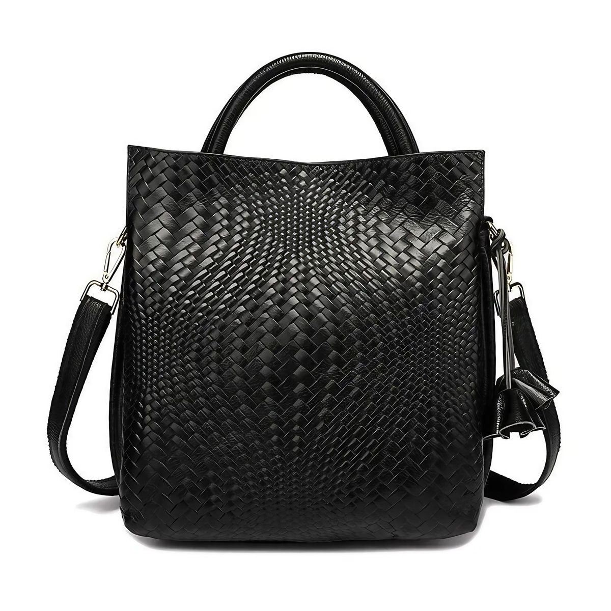 Sac cabas femme en cuir, noir, violet ou rouge, noir