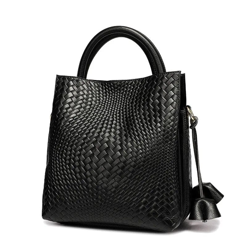 Sac cabas femme en cuir, noir, violet ou rouge