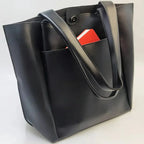 Sac cabas femme format carré 31 x 31 cm, trois coloris