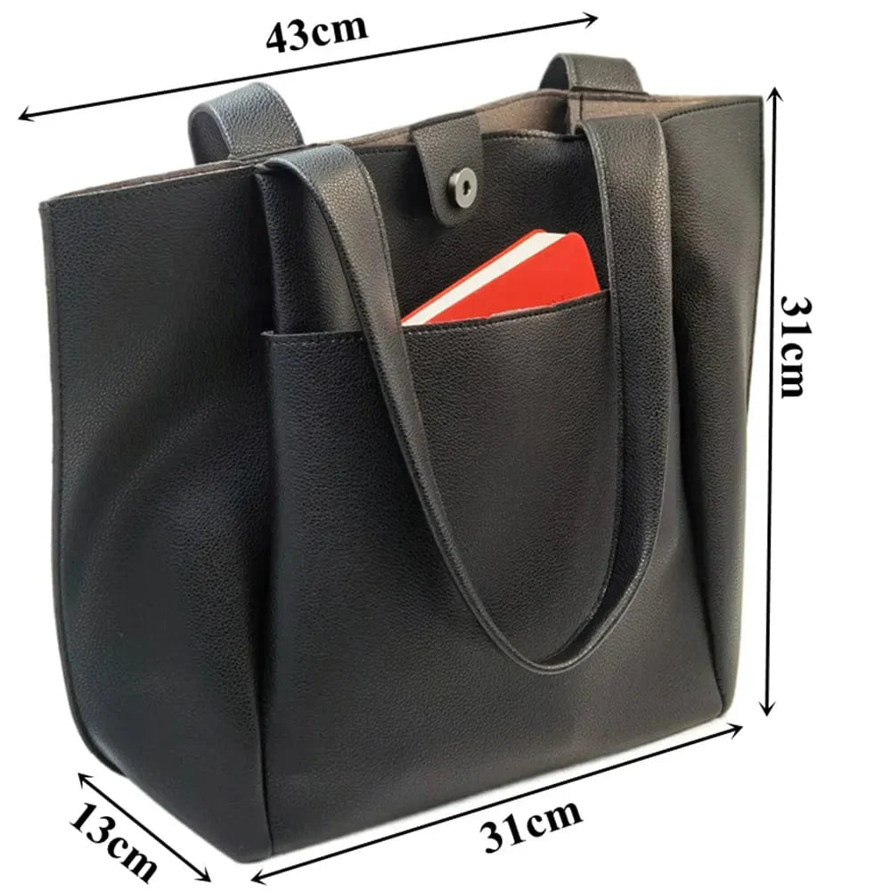 Sac cabas femme format carré 31 x 31 cm, trois coloris