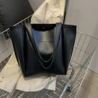 Sac cabas femme format carré 31 x 31 cm, trois coloris, noir