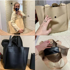 Sac cabas femme format carré 31 x 31 cm, trois coloris