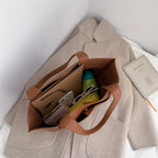 Sac cabas femme format carré 31 x 31 cm, trois coloris