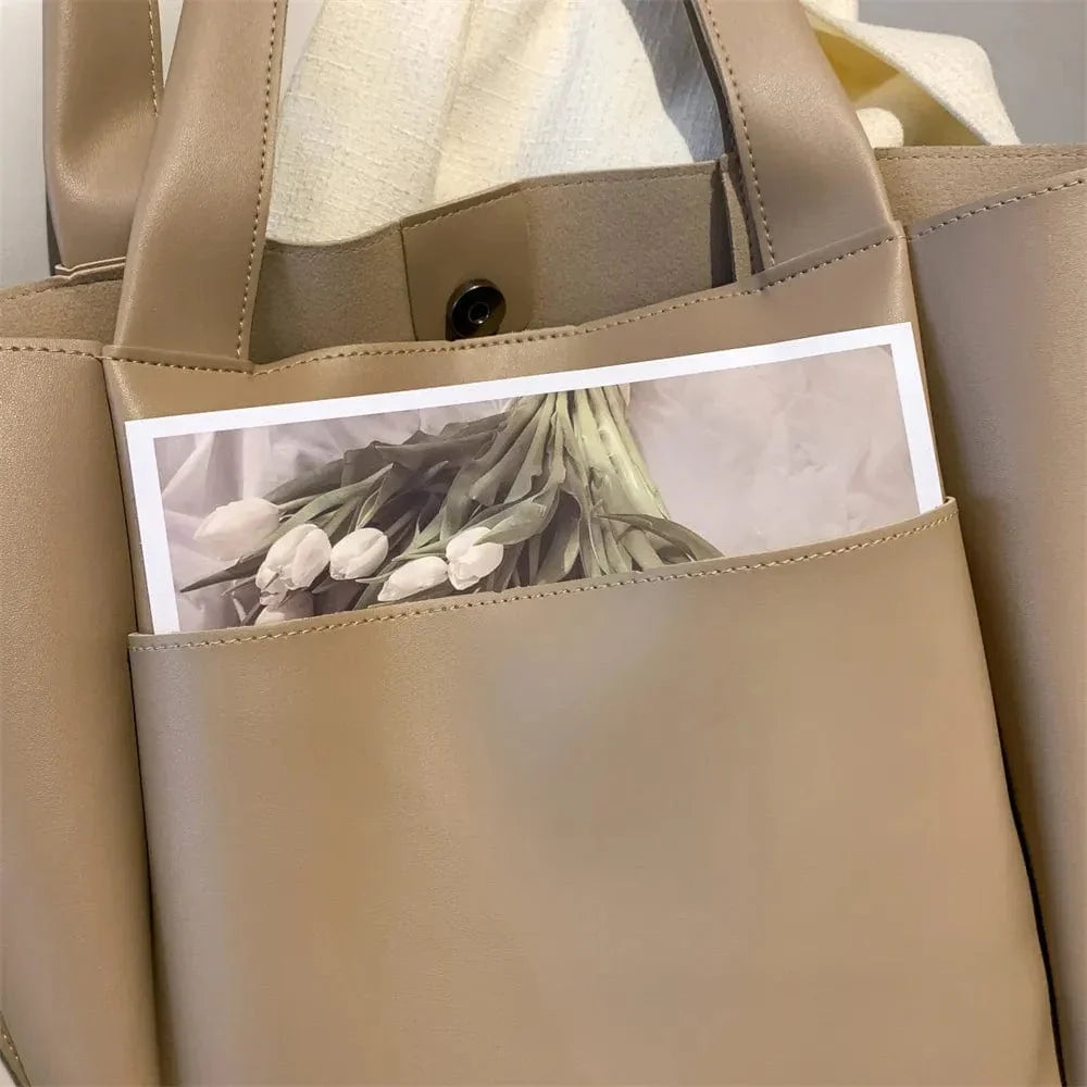 Sac cabas femme format carré 31 x 31 cm, trois coloris