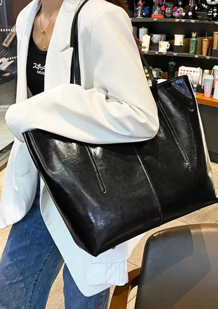 Sac cabas femme en cuir pour ordinateur, 36 x 30 cm, trois coloris