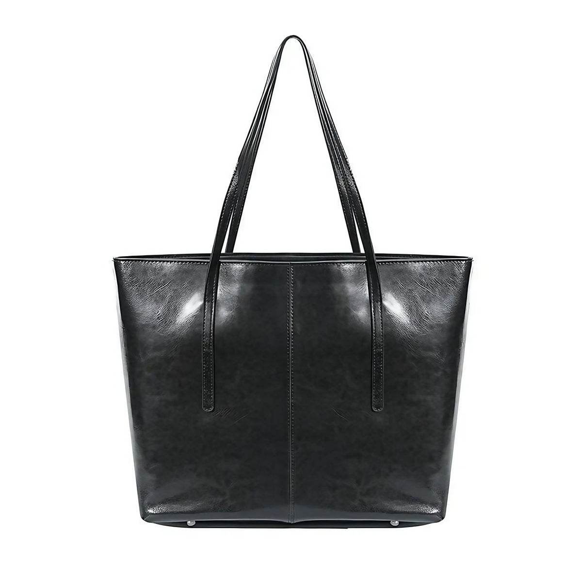Sac cabas femme en cuir pour ordinateur, 36 x 30 cm, trois coloris, noir