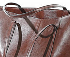 Sac cabas femme en cuir pour ordinateur, 36 x 30 cm, trois coloris