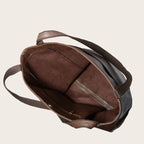 Sac cabas femme en similicuir effet ciré, fermeture aimantée