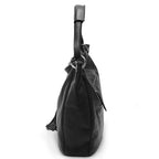 Sac cabas femme en cuir à pompon, ordinateur 15,6 pouces