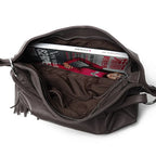 Sac cabas femme en cuir à pompon, ordinateur 15,6 pouces