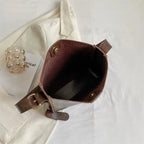 Sac fourre-tout femme en similicuir à bandoulière réglable, 27 cm