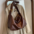 Sac cabas femme en similicuir végan zippé, café ou noir, café