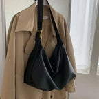 Sac cabas femme en similicuir végan zippé, café ou noir