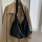 Sac cabas femme en similicuir végan zippé, café ou noir, noir