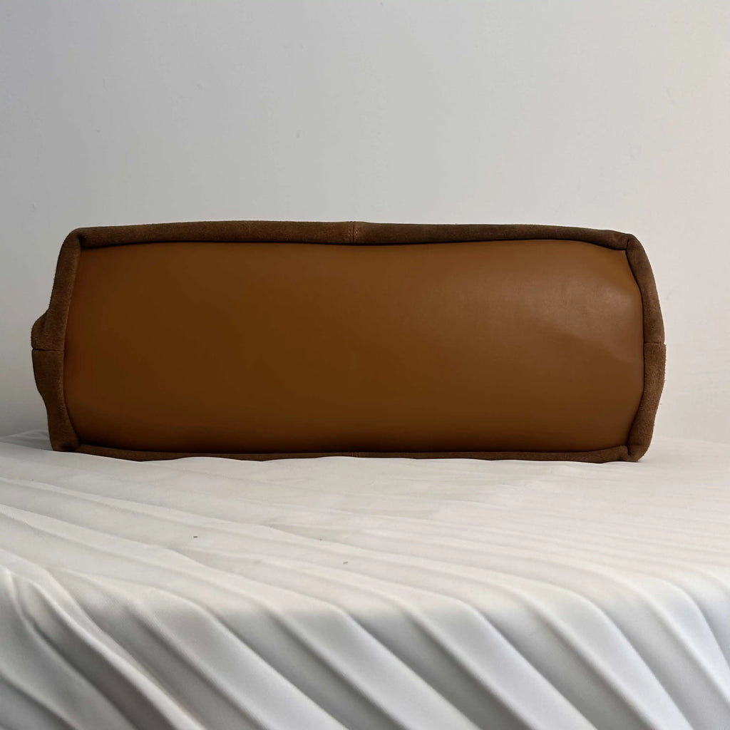 Sac cabas femme en daim à deux compartiments, trois coloris