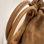 Sac cabas femme en daim à deux compartiments, trois coloris