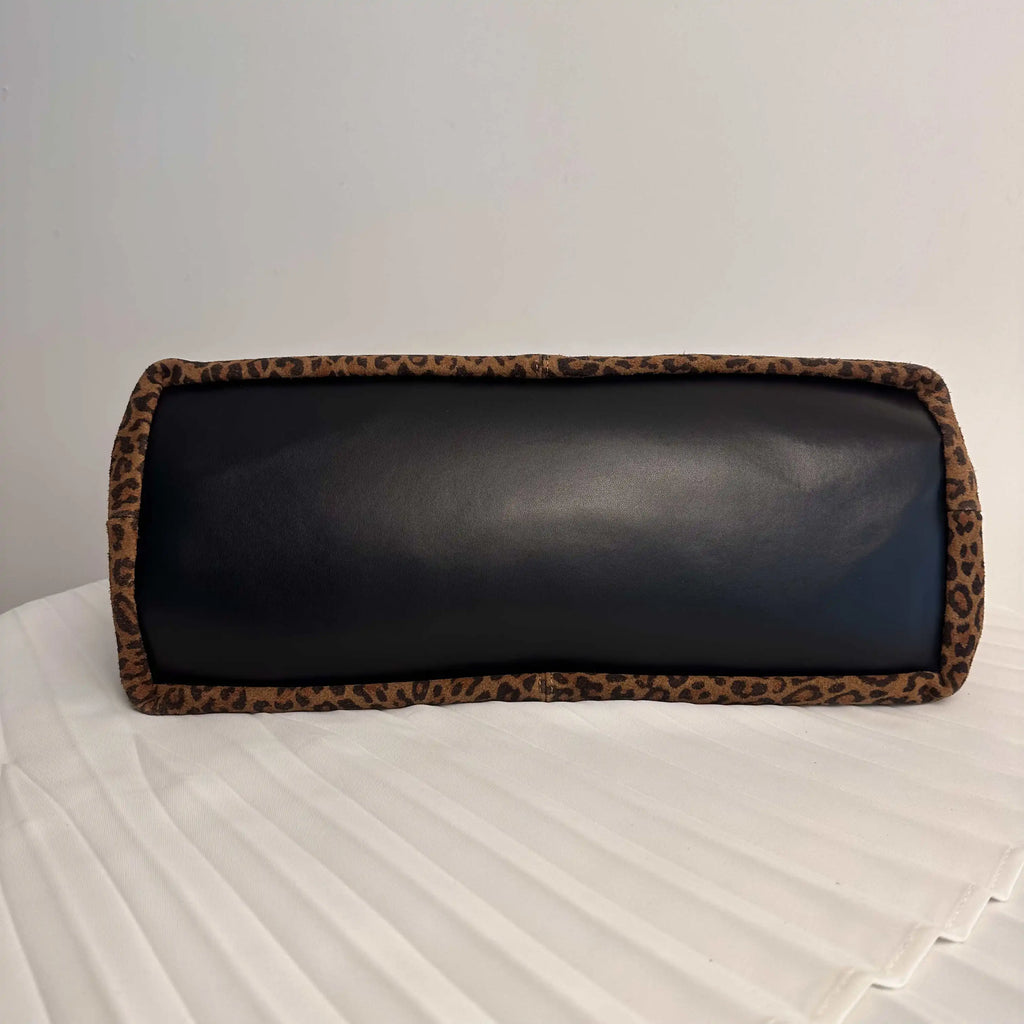 Sac cabas femme en daim à deux compartiments, trois coloris