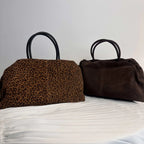 Sac cabas femme en daim à deux compartiments, trois coloris