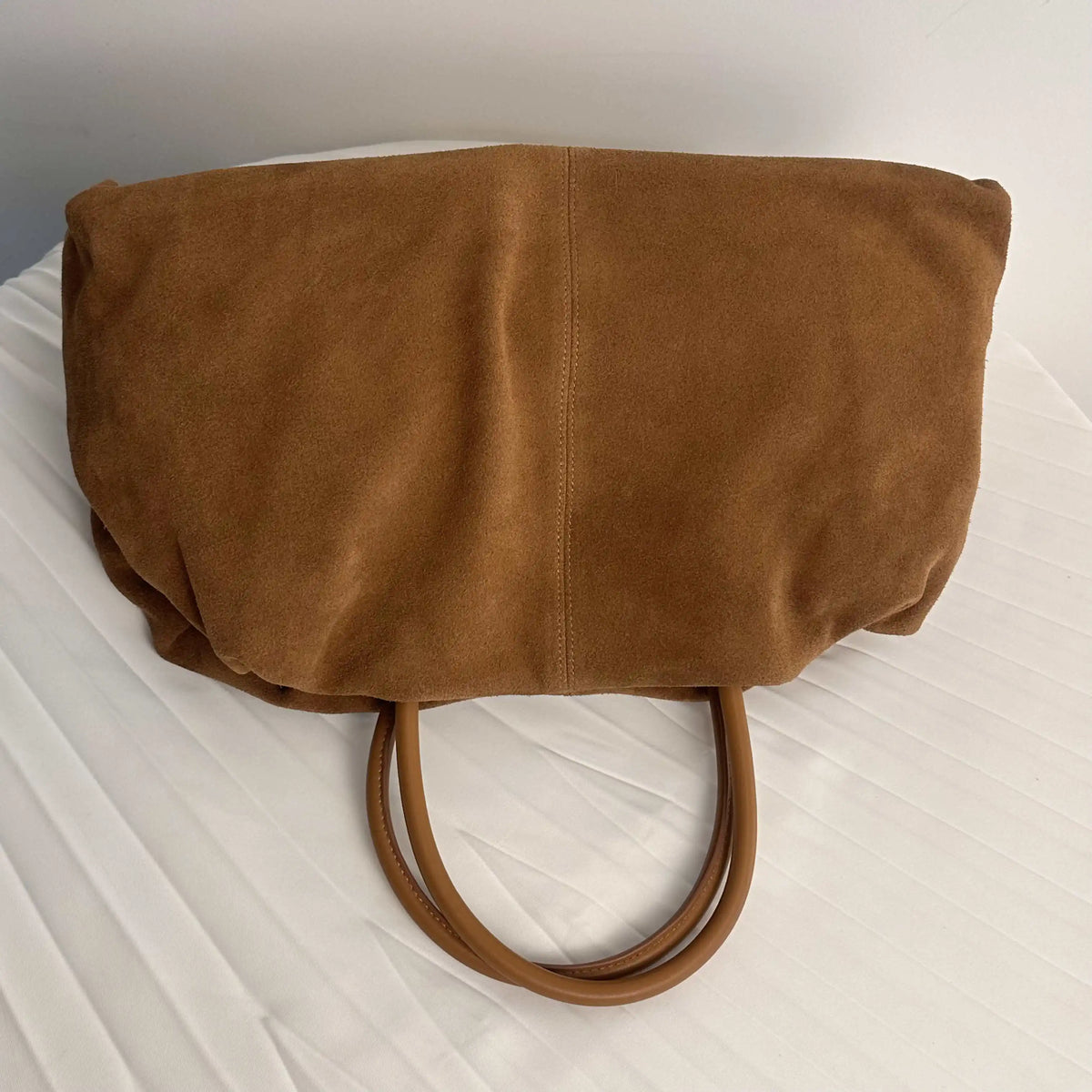 Sac cabas femme en daim à deux compartiments, trois coloris