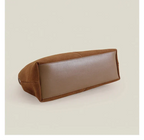 Sac cabas femme en daim modulable, bandoulière amovible