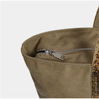 Sac cabas femme à paillettes, fermeture éclair, porté épaule