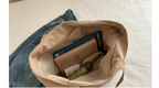 Sac cabas femme en velours côtelé, fermeture éclair, 41 x 29 cm