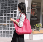 Grand sac cabas femme en cuir camel, intérieur doublé