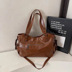 Sac cabas femme pour les cours et le travail, en similicuir