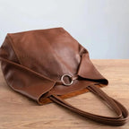 Sac cabas femme en similicuir avec pochette assortie