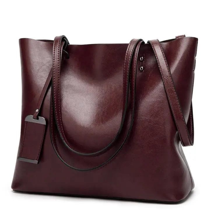 Sac cabas femme en similicuir, cinq coloris, 34 cm